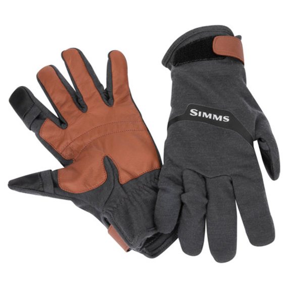 Simms LW Wool Tech Glove Carbon - M in der Gruppe Kleidung & Schuhe / Kleidung / Handschuhe bei Sportfiskeprylar.se (13113-003-30)