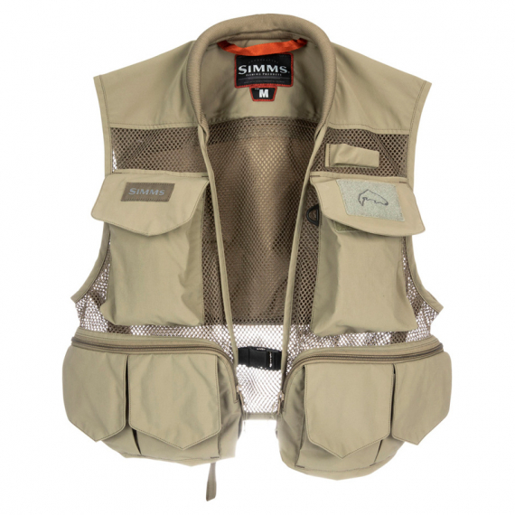 Simms Tributary Vest Tan in der Gruppe Kleidung & Schuhe / Kleidung / Westen / Fliegenfischen Westen bei Sportfiskeprylar.se (13243-276-70r)