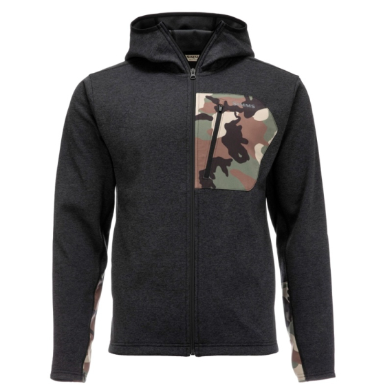 Simms CX Hoody Black Heather in der Gruppe Kleidung & Schuhe / Kleidung / Jacken / Fleece-Jacken bei Sportfiskeprylar.se (13296-010-30r)