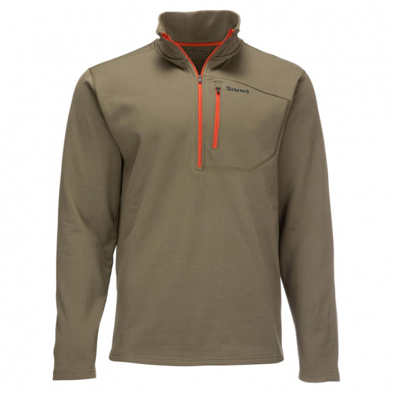 Simms Thermal 1/4 Zip Top Dark Stone in der Gruppe Kleidung & Schuhe / Kleidung / Pullover / Sweatshirts bei Sportfiskeprylar.se (13314-781-30r)