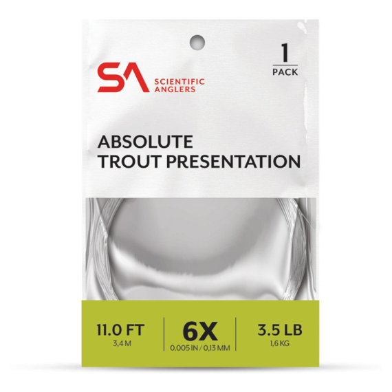 SA Absolute Trout Presentation Leader 11\' in der Gruppe Haken & Zubehör / Vorfächer & Vorfachmaterial / Fertige Vorfächer / Tapered Vorfächer bei Sportfiskeprylar.se (134026r)