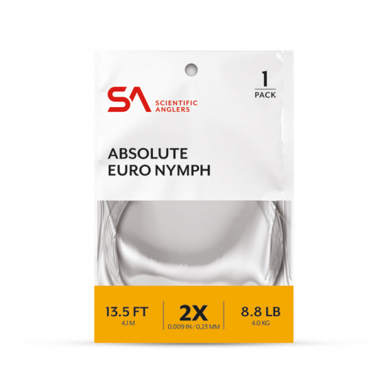 SA Absolute Euro Nymph Leader 13.5\' 2X (0,23mm) in der Gruppe Haken & Zubehör / Vorfächer & Vorfachmaterial bei Sportfiskeprylar.se (134828)