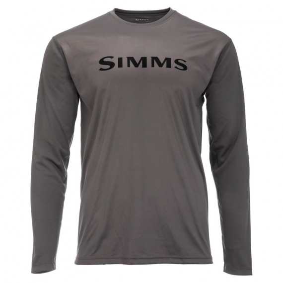 Simms Tech Tee Steel - S in der Gruppe Kleidung & Schuhe / Kleidung / Pullover / Langärmlige T-Shirts bei Sportfiskeprylar.se (13483-030-20)