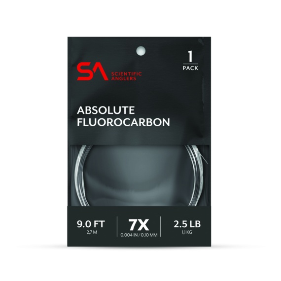 SA Absolute Fluorocarbon Tapered Leader 9\' in der Gruppe Haken & Zubehör / Vorfächer & Vorfachmaterial / Fertige Vorfächer / Tapered Vorfächer bei Sportfiskeprylar.se (134835r)
