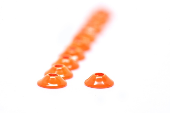 FutureFly Ufo Disc - Fl Orange in der Gruppe Haken & Zubehör / Fliegenbinden / Fliegenbindematerial / Gewichtung bei Sportfiskeprylar.se (1350-005)