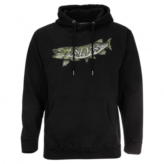Simms Keeler Musky Hoody Black in der Gruppe Kleidung & Schuhe / Kleidung / Pullover / Hoodies bei Sportfiskeprylar.se (13538-001-30r)
