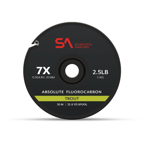 SA Absolute Fluorocarbon Trout Tippet Material in der Gruppe Haken & Zubehör / Vorfächer & Vorfachmaterial / Vorfachmaterial / Vorfachmaterial Fliegenfischen bei Sportfiskeprylar.se (135450r)