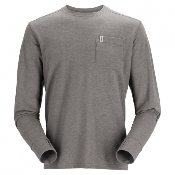 Simms Henry\'s Fork Crew Steel Heather in der Gruppe Kleidung & Schuhe / Kleidung / Pullover / Langärmlige T-Shirts bei Sportfiskeprylar.se (13577-083-40r)