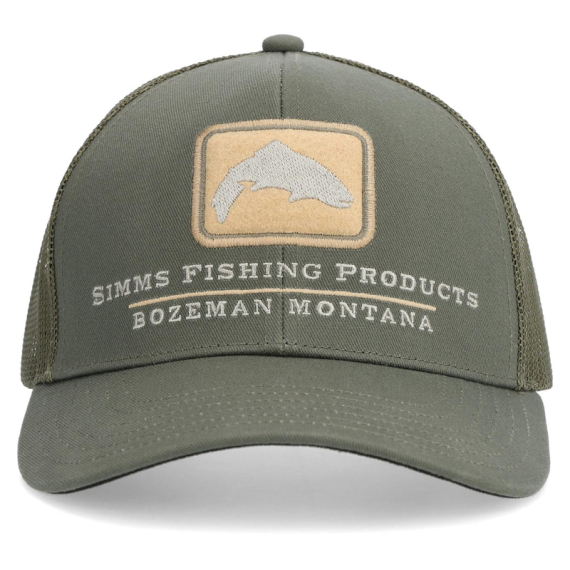 Simms Double Haul Icon Trucker Smokey Olive in der Gruppe Kleidung & Schuhe / Kappen & Kopfbedeckungen / Caps / Trucker-Kappen bei Sportfiskeprylar.se (14032-1068-00)