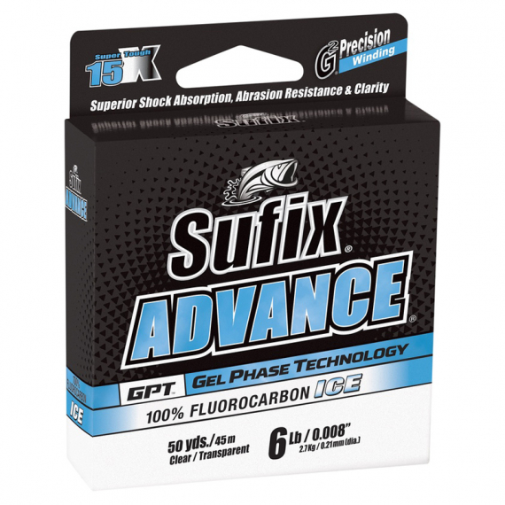 Sufix Advance Ice Fluorocarbon 50m in der Gruppe Schnüre / Fluorocarbon Schnüre bei Sportfiskeprylar.se (141403NOr)