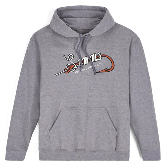 Simms Hook and Loop Hoody Grey Heather in der Gruppe Kleidung & Schuhe / Kleidung / Pullover / Hoodies bei Sportfiskeprylar.se (14145-067-20r)