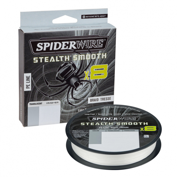 Spiderwire Stealth Smooth Braid 8 Translucent 150m in der Gruppe Schnüre / Geflochtene Schnüre bei Sportfiskeprylar.se (1422262r)