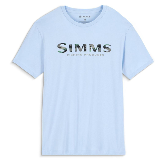 Simms Shroud Fill Logo T-Shirt Sky Blue in der Gruppe Kleidung & Schuhe / Kleidung / T-shirts bei Sportfiskeprylar.se (14276-434-20r)