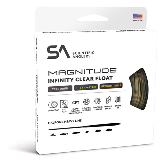 SA Magnitude Infinity Buckskin Clear Head in der Gruppe Schnüre / Fliegenschnüre / Einhand bei Sportfiskeprylar.se (145282r)