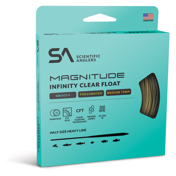 SA Magnitude Smooth Infinity Buckskin 10\' Clear Tip in der Gruppe Schnüre / Fliegenschnüre / Einhand bei Sportfiskeprylar.se (145374r)