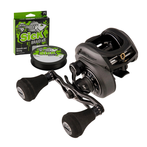 Abu Garcia Revo Beast 41 & Sick Braid in der Gruppe Angelrollen / Baitcaster- & Multirollen / Baitcaster bei Sportfiskeprylar.se (1479947WITHBRAID)