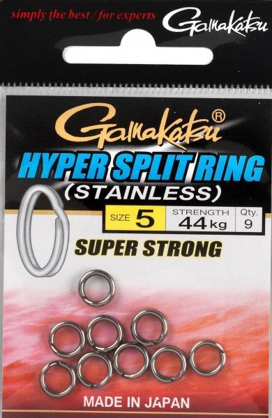 Gamakatsu Hyper Split Ring #04 22kg in der Gruppe Haken & Zubehör / Stinger & Stinger Zubehör / Stinger Zubehör bei Sportfiskeprylar.se (149287004)