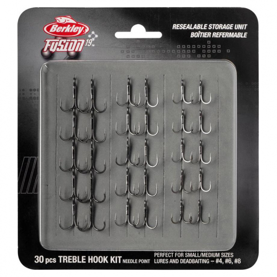 Berkley Fusion19 Treble Kit Small 30pcs in der Gruppe Haken & Zubehör / Haken bei Sportfiskeprylar.se (1550775)