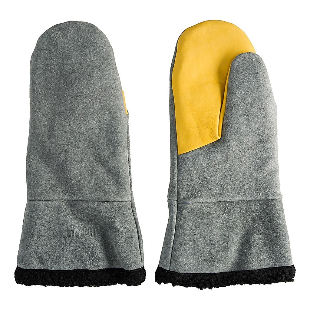 Rapala Winter Leather Mitten Fur Lining Grey/Yellow in der Gruppe Kleidung & Schuhe / Kleidung / Handschuhe bei Sportfiskeprylar.se (156918NOr)