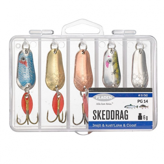 Fladen Spoonlure I Box 6g 5pcs in der Gruppe Köder / Köder Sets bei Sportfiskeprylar.se (16-7543)
