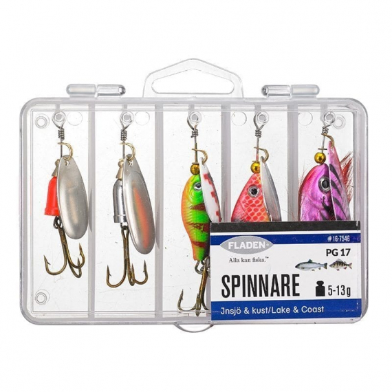 Fladen Spinner in Box 5-pack in der Gruppe Köder / Köder Sets bei Sportfiskeprylar.se (16-7546)