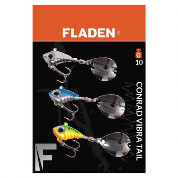 Fladen Conrad Vibra Tail Spinner (3-pack) - 10g in der Gruppe Köder / Vibrationsköder bei Sportfiskeprylar.se (16-7590)