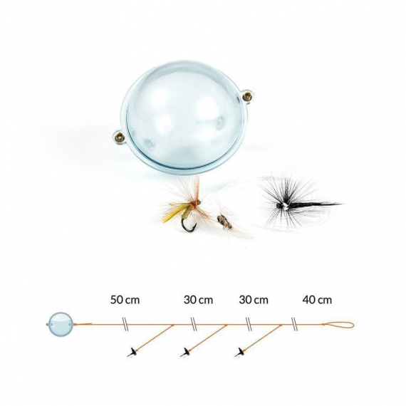 Fladen Fly Casting with floating ball and Dry flies in der Gruppe Köder / Sbirolino & Float N\' Fly / Float N\' Fly bei Sportfiskeprylar.se (16-7603)