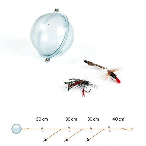 Fladen Fly Casting with floating ball and Wet Flies in der Gruppe Köder / Sbirolino & Float N\' Fly / Float N\' Fly bei Sportfiskeprylar.se (16-7604)