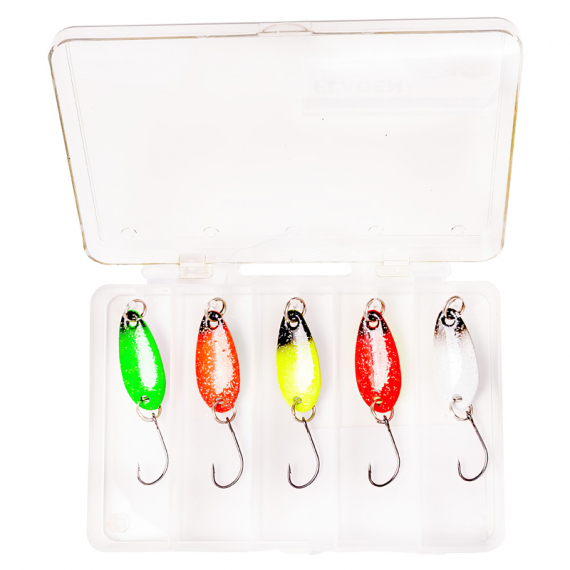 Fladen Conrad Mini Spoon Assortment (5-pack) - 3g 30mm in der Gruppe Köder / Köder Sets / Köder Sets Barsch bei Sportfiskeprylar.se (16-7702)