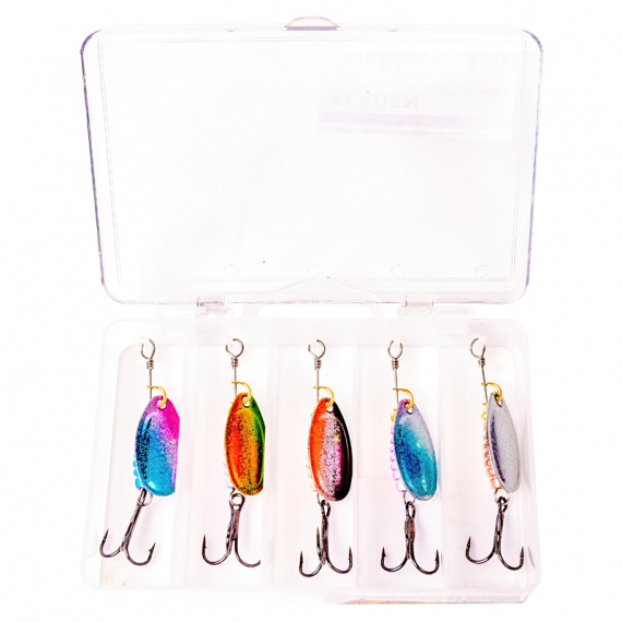 Fladen Conrad Easy Spinner Assortment (5-pack) - 5g in der Gruppe Köder / Köder Sets / Köder Sets Barsch bei Sportfiskeprylar.se (16-7703)