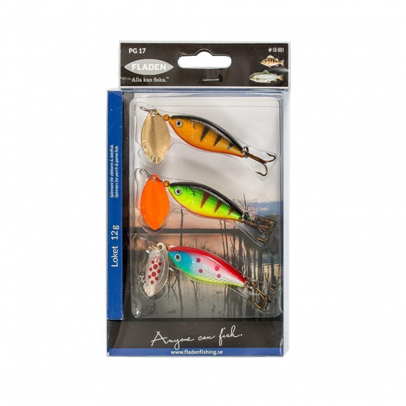 Fladen Loket 3-pack 960, 9g in der Gruppe Köder / Spinner bei Sportfiskeprylar.se (16-960)