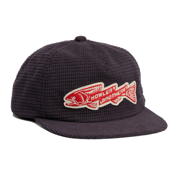 Howler Bro\'s Unstructured Snapback Hats Trout Bolt - Navy Corduroy in der Gruppe Kleidung & Schuhe / Kappen & Kopfbedeckungen / Caps bei Sportfiskeprylar.se (160525F-NAV)