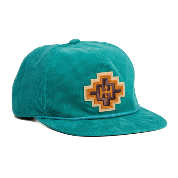 Howler Bro\'s Unstructured Snapback Hats H Bolt Motif - Teal Corduroy in der Gruppe Kleidung & Schuhe / Kappen & Kopfbedeckungen / Caps bei Sportfiskeprylar.se (160525F-TEA)