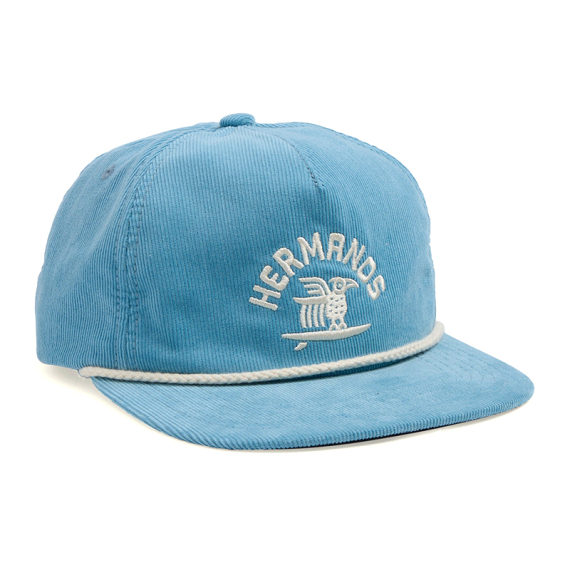 Howler Bros Unstructured Snapback Hats Surfbird - Blue Corduroy in der Gruppe Kleidung & Schuhe / Kappen & Kopfbedeckungen / Caps bei Sportfiskeprylar.se (160526S-SUR)
