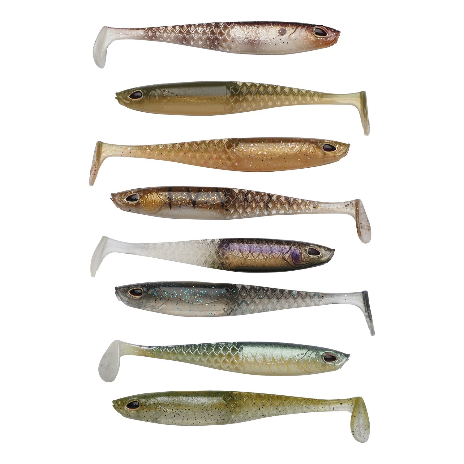 Berkley Cullshad Slim Mixpack in der Gruppe Köder / Gummiköder / Barsch Gummifische & Zander Gummifische bei Sportfiskeprylar.se (1640566r)