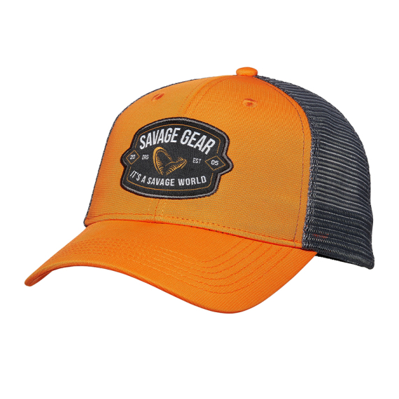 Savage Gear Badge Trucker Cap Orange in der Gruppe Kleidung & Schuhe / Kappen & Kopfbedeckungen / Caps bei Sportfiskeprylar.se (1642622)