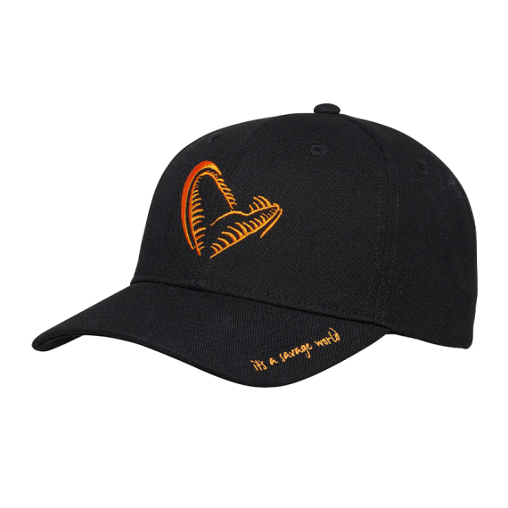 Savage Gear Jaw Baseball Cap - Black in der Gruppe Kleidung & Schuhe / Kappen & Kopfbedeckungen / Caps bei Sportfiskeprylar.se (1642628)