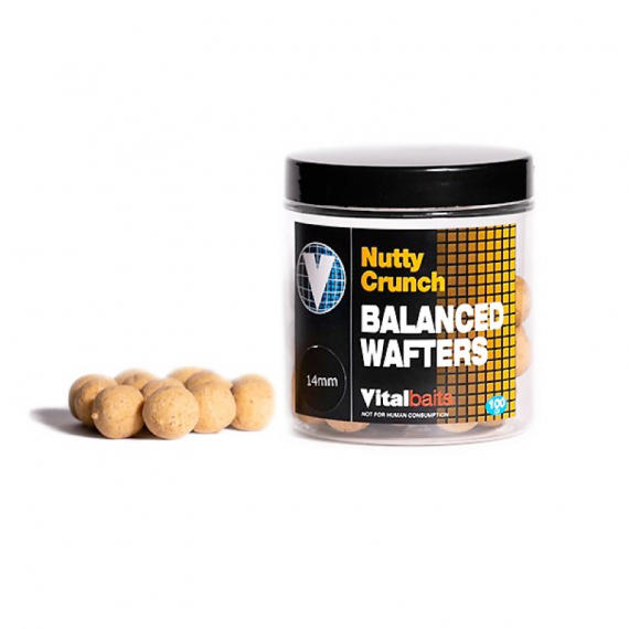 Vital Baits Nutty Crunch Wafters 100g in der Gruppe Köder / Boilies, Baits & Groundbait / Popups & Wafters bei Sportfiskeprylar.se (17-0003r)