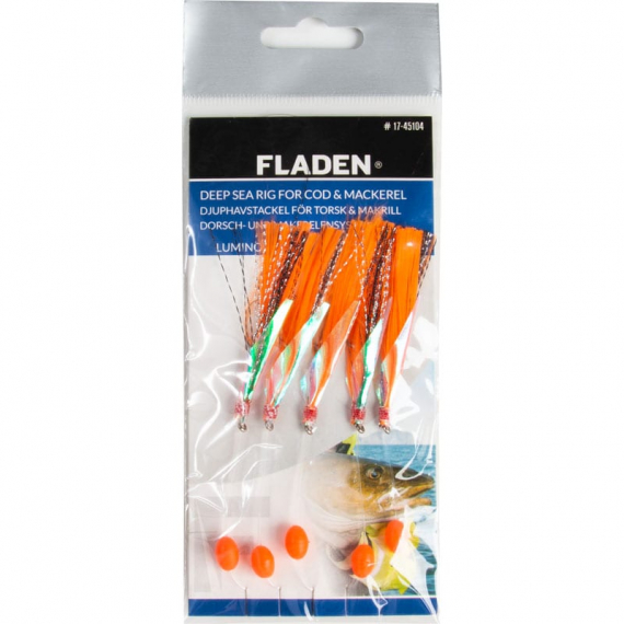 Fladen Luminous Silk Hooks Size 1/0 Orange in der Gruppe Köder / Köder für das Meeresangeln / Hackle & Meeresangeln Rigs bei Sportfiskeprylar.se (17-45104)