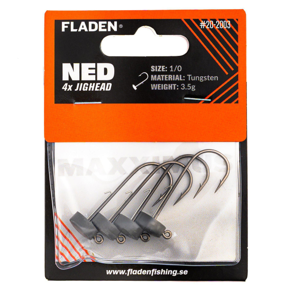 Fladen NED Maxximus Tungsten Jig Heads in der Gruppe Haken & Zubehör / Jigköpfe / Ned Rig Jig Heads bei Sportfiskeprylar.se (20-2002r)