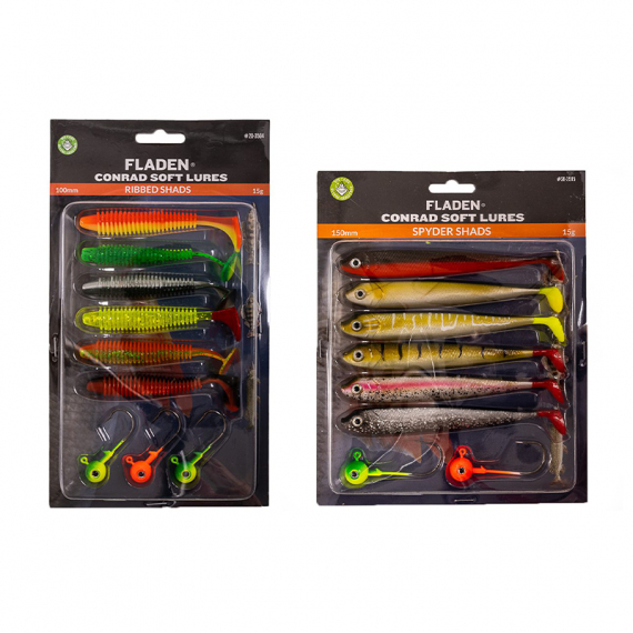 Fladen Conrad Softlures 3x6 Assorted Colors in der Gruppe Köder / Köder Sets bei Sportfiskeprylar.se (20-3504r)
