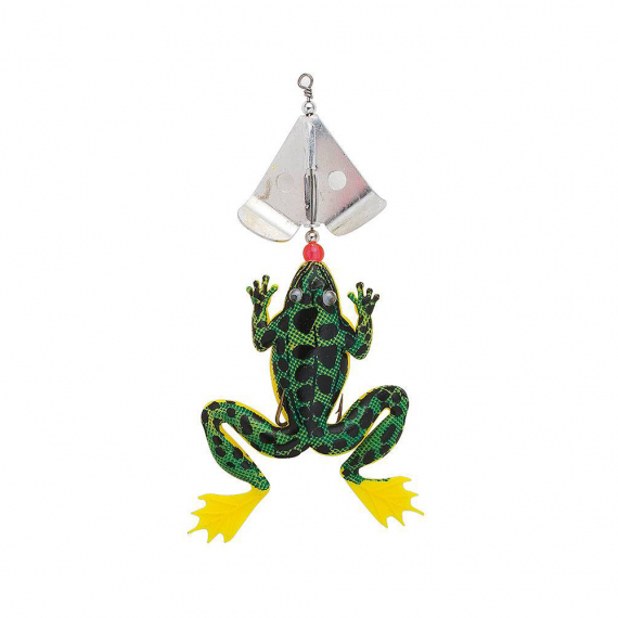 Fladen Frosch Big m. Rotierender Löffel 18cm, 25g in der Gruppe Köder / Oberflächenköder & Poppers bei Sportfiskeprylar.se (20-57180-03r)