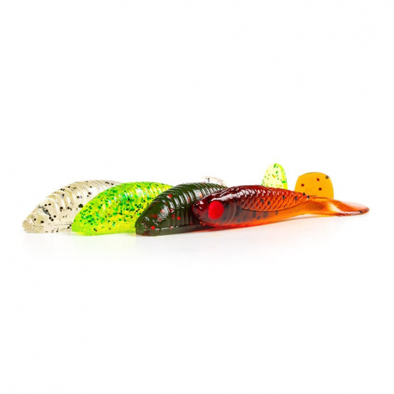 Fladen Vermz Scented Soft Lures Mini Shad & Single Tails 20pcs in der Gruppe Köder / Köder Sets bei Sportfiskeprylar.se (20-590103)