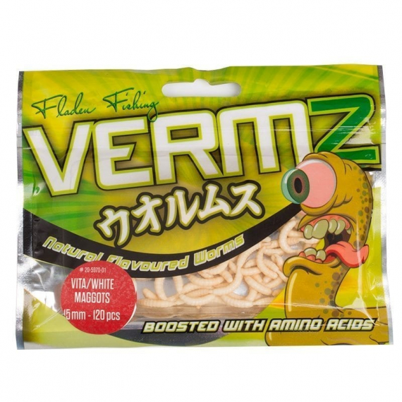 Fladen Vermz Maden, 1,5cm Natural White in der Gruppe Köder / Boilies, Baits & Groundbait / Fake Baits bei Sportfiskeprylar.se (20-5970-01)