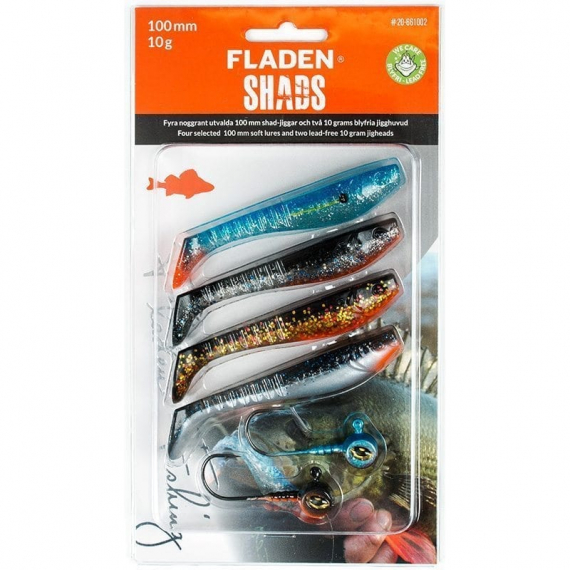 Fladen Jig Assortment Shad 100mm in der Gruppe Köder / Köder Sets bei Sportfiskeprylar.se (20-661001r)