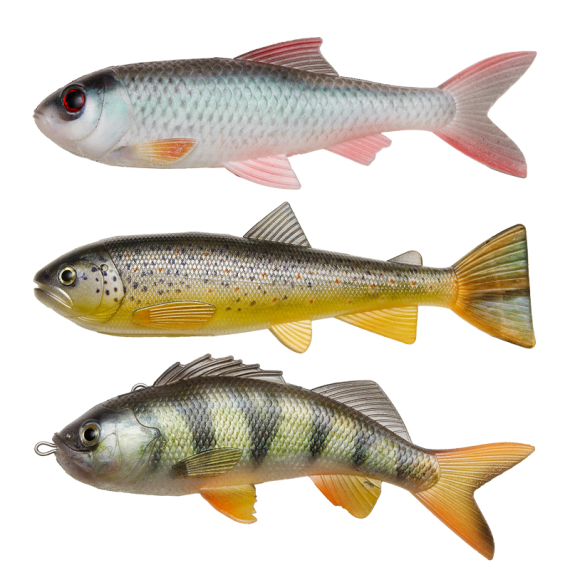 Pulz Bait Skinz Mixed, 15cm 3pcs - Roach/Perch/Brown Trout in der Gruppe Köder / Pulz Bait bei Sportfiskeprylar.se (2000-37)