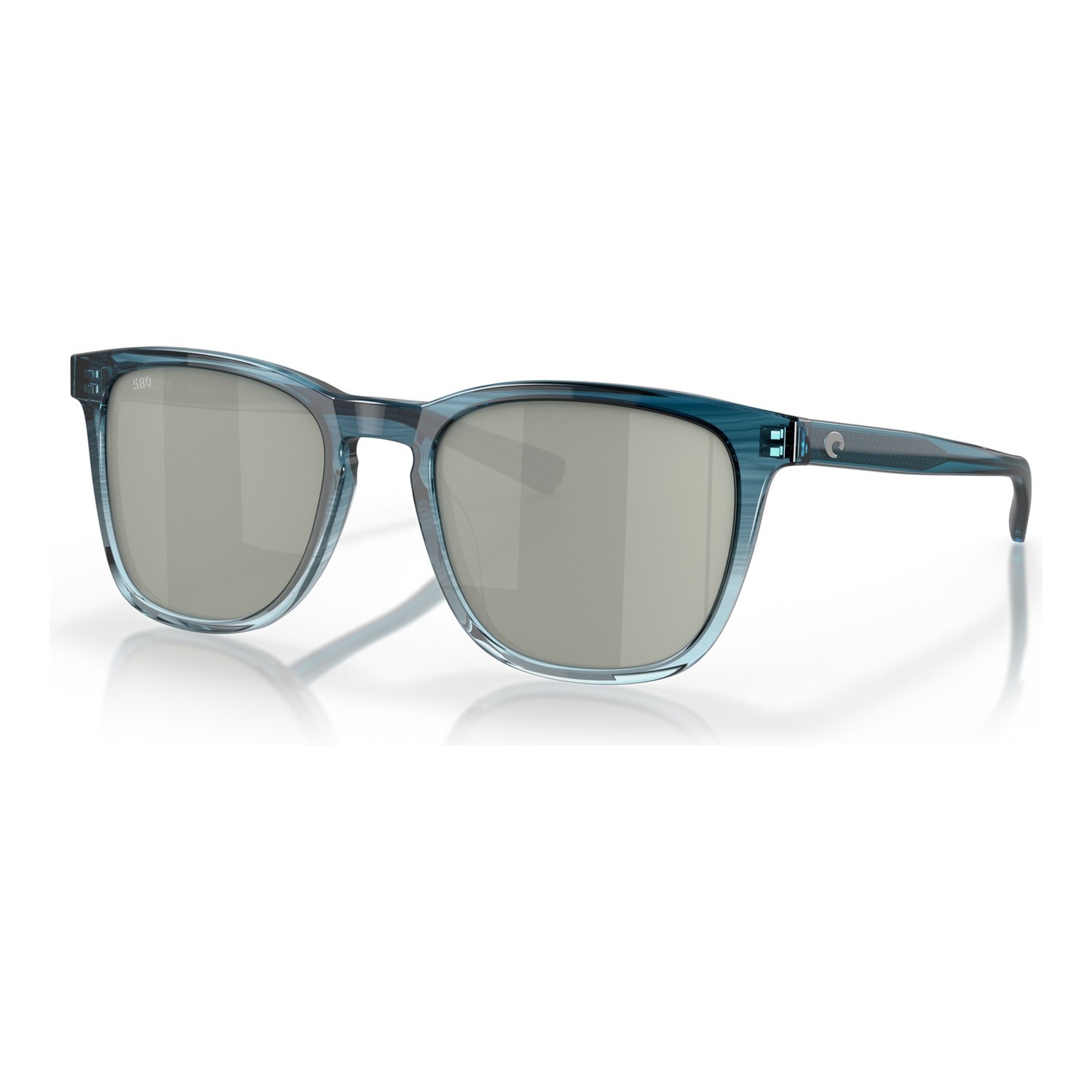 Costa Sullivan-281 Shiny Deep Teal Fade-Gray Silver Mirror 580G in der Gruppe Kleidung & Schuhe / Sonnenbrillen / Polarisierte Sonnenbrillen bei Sportfiskeprylar.se (20020452)