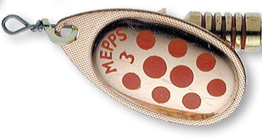 Mepps Aglia med prickar in der Gruppe Köder / Spinner bei Sportfiskeprylar.se (20046909r)