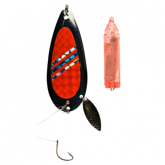 Vidar 85mm inkl LED blink Silber in der Gruppe Köder / Eisfischen Köder / LED Ice Jigs bei Sportfiskeprylar.se (20130395)