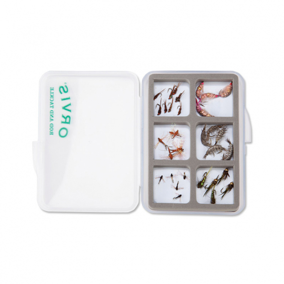 Orvis Super Slim Shirt Pocket Fly Box, 6 Mag Comp in der Gruppe Verwahrung / Boxen & Dosen / Fliegenboxen bei Sportfiskeprylar.se (20201203)